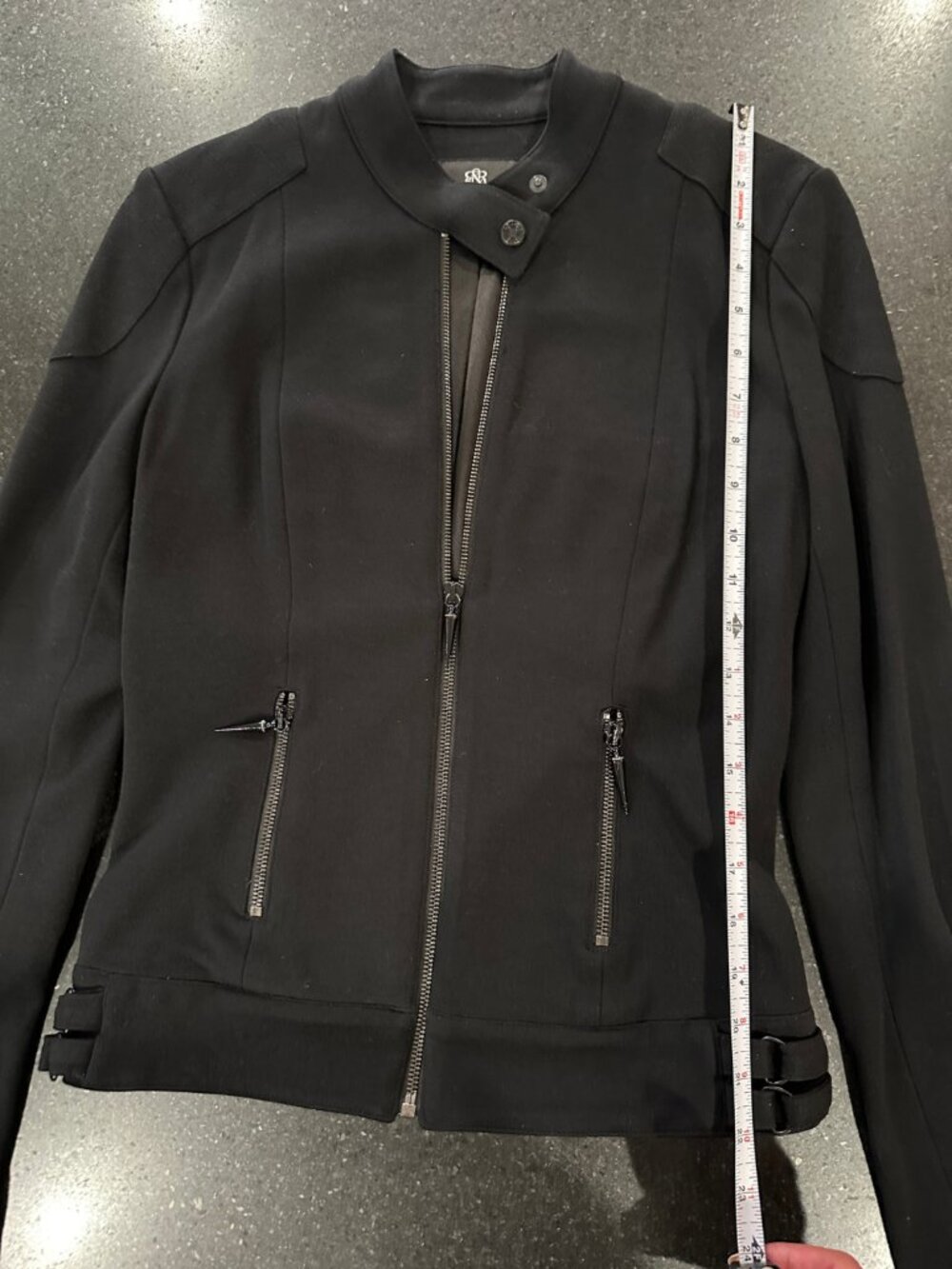 Rock & Republic Collection | Y2K Moto Jacket | Black | Size M - Picture 12 of 15